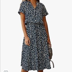 A line midi dress